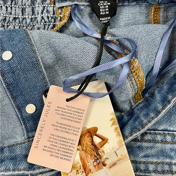 Sincerely Jules strapless denim dress -sz small/ medium - Picture 5 of 5